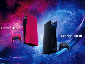 Tampas para a PS5 nas cores Midnight Black e Cosmic Red chegam a Portugal